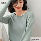 Soft Glutinous Wool 2026 Autumn And Winter New Short Sweater Women Low Round Collar Korean Plate Loose Inside The Bottom Knitting
