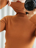 2026 Autumn And Winter New Korean Version Of The Short-Term Casing Pile Collar High-Collar High-Collar Tight-Dile High-Supreet Sweater