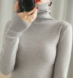 2026 Autumn And Winter New Korean Version Of The Short-Term Casing Pile Collar High-Collar High-Collar Tight-Dile High-Supreet Sweater
