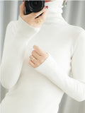 2026 Autumn And Winter New Korean Version Of The Short-Term Casing Pile Collar High-Collar High-Collar Tight-Dile High-Supreet Sweater