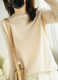 Wool Half-High Collar 2026 Autumn And Winter New Women's Short-Case Korean Version Of The Knitted Bottom Sweater
