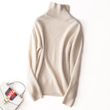 Wool 2026 Autumn And Winter New Women's Clothing Daisies High-Collar Loose Lazy Knitted Knitted Sweater