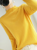 Wool Half-High Collar 2026 Autumn And Winter New Women's Short-Case Korean Version Of The Knitted Bottom Sweater
