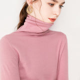 Wool Blended 2026 Autumn And Winter Women's New Short Pile Stack High-Necked Hood Thicken And Bottom Sweater Knitted Shirt