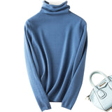 Wool Blended 2026 Autumn And Winter Women's New Short Pile Stack High-Necked Hood Thicken And Bottom Sweater Knitted Shirt
