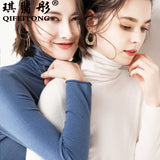 Wool Blended 2026 Autumn And Winter Women's New Short Pile Stack High-Necked Hood Thicken And Bottom Sweater Knitted Shirt