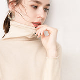 Wool Blended 2026 Autumn And Winter Women's New Short Pile Stack High-Necked Hood Thicken And Bottom Sweater Knitted Shirt