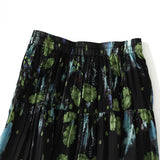 Vintage Green Floral Half-Dress Woman Summer 2025 New French High-Waisted Thin A-Character Skirt Big Swing Skirt 9908