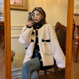 Tmall Quality # Imitation Lamb Wool Coat Women Autumn And Winter 2025 New Loose Fried Street Temperament Long-Sleeved Top