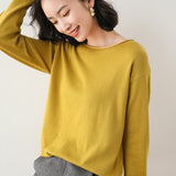 Wool Blended 2026 Autumn And Winter New Women's Round V. Collar Loose Short Jacket On The Head Of The Bottom Knitting Sweater