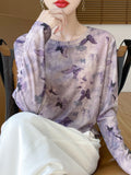 Lyselle Tians 2026 Spring And Summer Ms. Tie-Dye Short Leisure Collar Long-Sleeved Bottoming Shirt Try To Catch Up Jacket
