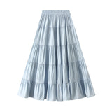High-Waisted Cake Skirt Half-Dress Girl Spring And Summer New Umbrella Skirt Lace Lace A-Word Dress 9078