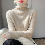 Big Explosion Wool Blending 2026 Autumn And Winter Women's Heap Of Simple Short-Case Knitted Bottom Sweater