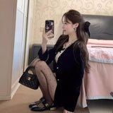 Set Of Women 2025 Spring New Hepburn Small Fragrant Temperament Short Coat High Waist Half Skirt