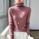 Big Explosion Wool Blending 2026 Autumn And Winter Women's Heap Of Simple Short-Case Knitted Bottom Sweater