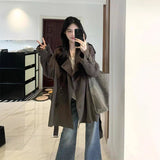 Short Loose Wind Coat Women 2026 Autumn And Winter New Small Look Thin Korean Version Of Korean Leisure