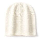 Cashmere 2026 Autumn And Winter New Women's High-End Solid Color Knitting Thick To Keep Warm Fashion Cloud Flowers Casual Hat