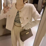 Small Fragrant Coat Women's Clothing Spring 2026 New French Short Feel Fried Street Temperament Match On Women's Clothing