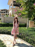 Rich Family Thousand Gold Miu Yunnan Dali Tourism Holiday Flowers Stained With Broken Flowers Hanging Back Pure Lust Dress