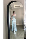 Pure Lusty Fairy Crumbs Hanging Dress Women's Early Spring Seaside Holiday Sweet And Spicy Temperament Long Skirt