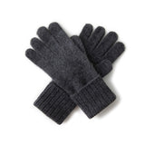 New Men's And Women's Same Solid Color Draw For The Autumn And Winter Of 2026, Goat Woolen Riding Windproof Outdoor Knitted Gloves