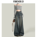 Vintage Blue Autumn Pear-Shaped Broad-Legged Jeans Women's Trend New High-Waisted Loose-Hanging Trousers