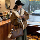 Star Of The Same Xuyan Lamb Coat Woman 2025 New Winter Fur Fur Fur Coat