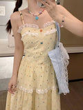 Dopamine Candy Sweet Sweet Sweet Sweet Lace Dress Girl + Summer Sunscreen Shawl Cardigan Two Sets