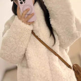 Lazy-Sensitive Lamb Fur Fur In One Environmental Protection Fur Coat Women's Long-Term Autumn And Winter Loose Fur Coat