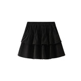 Wicked Short Skirt Women Autumn New Tight Waist 100 Folded Skirt Anti-Bungop Skirt Light Fluffy Cake Skirt 8001