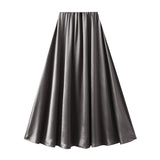 The New Spring And Autumn New A-Dress Skirt Mid-Dress Mid-Dress Mid-Dress Mid-Senior Skirt 9993-1