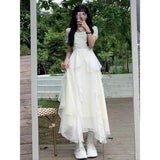Tea Break French Super Fairy Beautiful First Love Dress Women Summer Seaside Vacation Gentle At The Escape Princess Fairy Dress