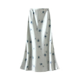 High-End Feeld With The Stoodle Half-Dress Woman's Summer 2025 New Printed Fishtail Skirt Fashion Thin And Medium Long Skirt 9861