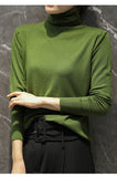 Temperament Wool Bottom Knitted Shirt 2026 Autumn And Winter Women's New Stack High-Necked Cover Solid Color High-Ball Sweater
