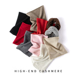 Cashmere 2026 Autumn And Winter New Women's Clothing Warm Small Scarf Thicken Around The Neck Knitted Solid Color Neck Cover
