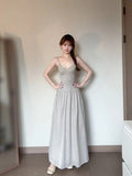 [Original Fabric] French Two Sets Of Cold-Sensitive Sling Dress Dress With Thin Sunscreen