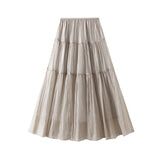 Gentle Wind High Waist Half-Dress Women's Long Dress 2025 Summer New Small Piece Cake Skirt 0552