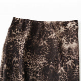 High-End Retro Temperament High-Waist Print Leopard Half-Dress Women's Summer New Thin Fishtail Half Skirt 9939