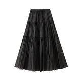 Gentle Wind High Waist Half-Dress Women's Long Dress 2025 Summer New Small Piece Cake Skirt 0552