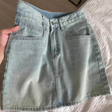 Summer New Embroidered Bowed Cowboy Half-Dress Girl Size Fat Mm Babes A-Character Skirt Thin Ass Short Skirt