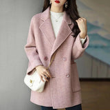 2025 Autumn And Winter New Hair, The Long Coat Female Fashion Style Loosely Show Thin And Yang Small Children's Clothing