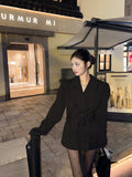 Small Hakqi Wind Coat Woman 2026 Autumn New High-End Atmospheric British Wind Waist Short Coat