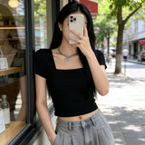 Short-Sleeved Women's Short Clothes Summer 2026 New Body-Clam Navel Pure Hot Girl T-Shirts