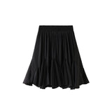 White Lotus Side Half Dress Women's Summer 2025 New Irregular Fairy Skirt 100-Folded Skirt 0828