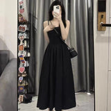 White Hanging Licks Women's Summer 2025 New Small Slim Tea-Sept French First Love Dress