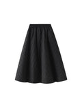 South Korea Dongdaemen 2025 Autumn New Loose Waist Ling Woven Cotton A Word Slimming Skirt Woman 8835