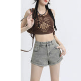 Spice Girls Cowboy Shorts Women's Summer 2025 Trend With A New Small Tall Waist A-Word Ultra-Short Hot Pants