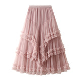 Spring 2025 New Crobs Thin Multi-Level High-Grade Yarn Dress High-End Yarn Skirt Fairy Dress 1298
