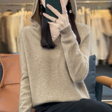 Line Ready-On-Line Ready-Clothing 100% Pure Wool 2026 Autumn And Winter New Women's V-Neck Hooded Hoodie Short Needle Sweater