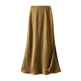 Dark-Patterned High-Sense Violet Dress Summer Female-Sin-Law Fishtail Skirt Open-Fork Cool Dress D9909